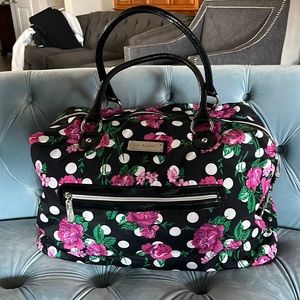 Betsey Johnson floral duffel bag